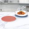 4 PCS Silicone Trivet Mats Heat Resistant Non-Slip Hot Pads for Kitchen | Multi-Functional Pan Protectors (Grey | Orange | Green | N Blue)
