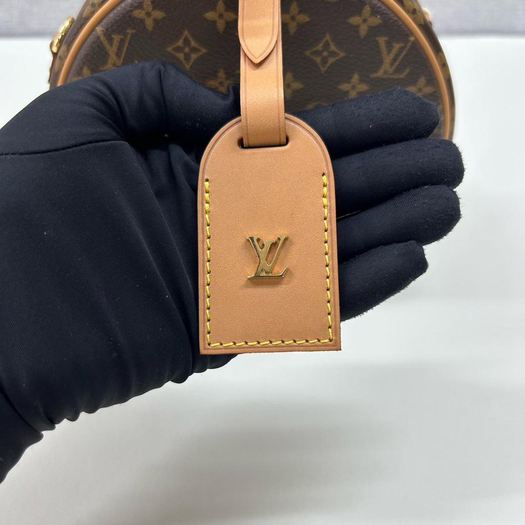 [Б/У] Маленькая Шляпная Коробка Monogram Canvas Кожаная Сумка на Плечо Средняя - Отличное Состояние #B8TCD2