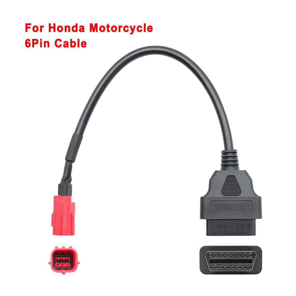 OBD2 Connector Universal K CAN For Motorbike 6Pin to 16Pin Adapter Cables For YAMAHA 3Pin For Honda 4Pin For KTM 6 Pin For Ducat