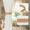 Fashion Woven Jute Braided Curtain Tiebacks Holdback Rope Decorative Curtain Holdbacks For Hanging Home Decor Accessories