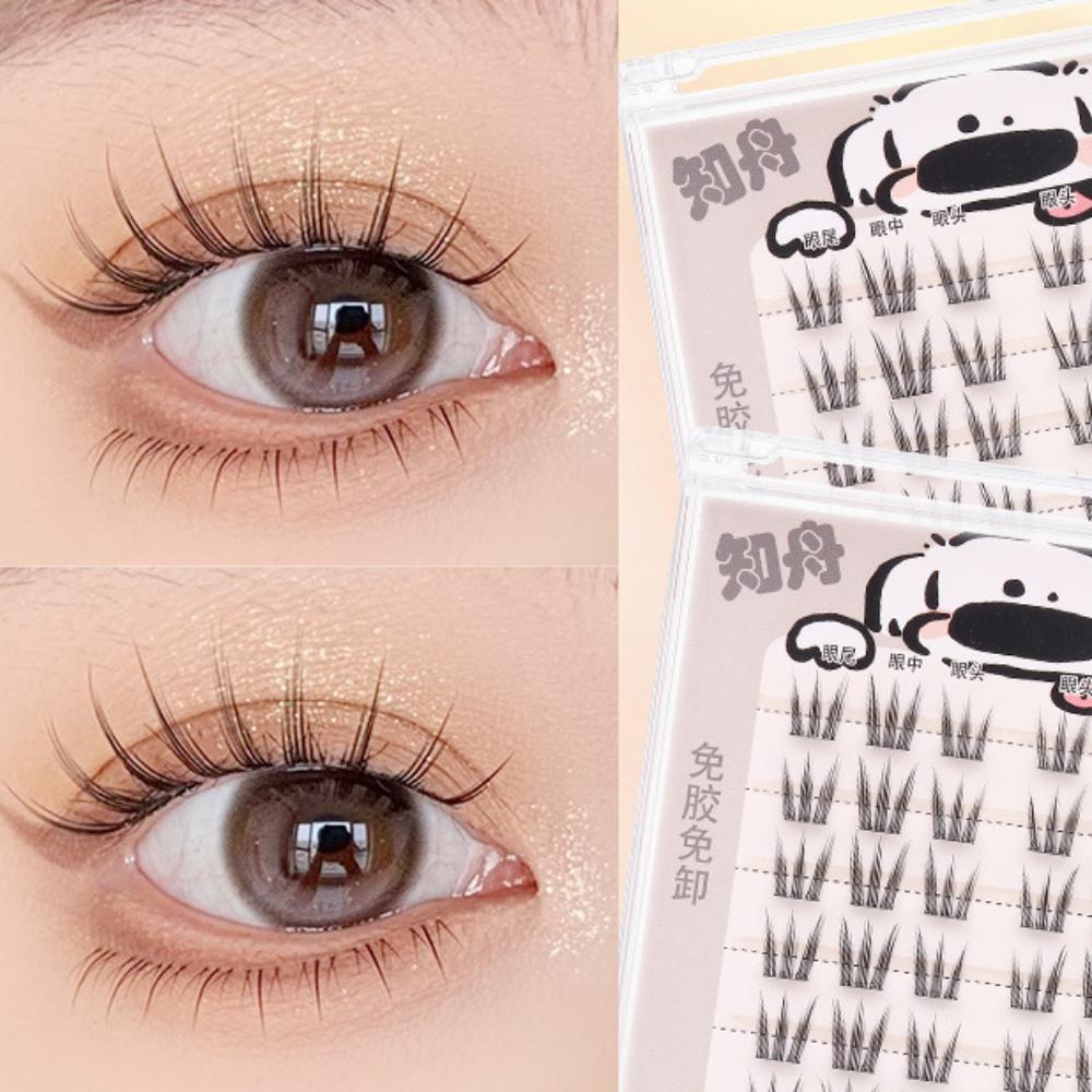 DIY Self-adhesive Lash Clusters Reusable False Eyelash Clusters Cute Adhesive False Eyelashes Lady