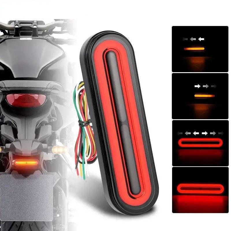 60 светодиодов для мотоцикла, светодиодные задние фонари, стоп-сигнал, указатель поворота, DRL для мотоцикла, велосипеда для грязи, электромобилей, ATV UTV 10-72 В