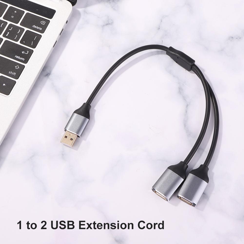 Кабель USB 2 в 1 Y-разветвитель USB-адаптер 1 штекер на 2 гнезда Удлинительный шнур питания
