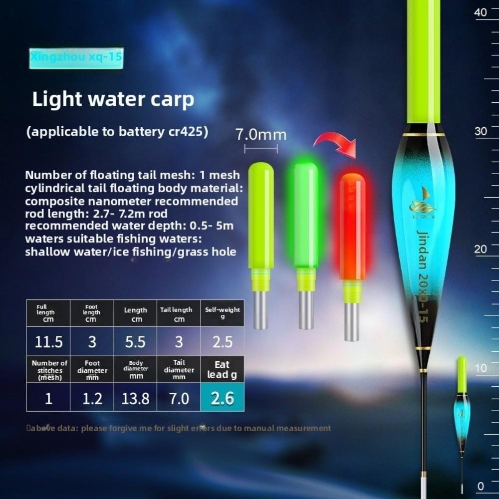 Buoy Strike Electronic Fishing Float Slip Drift Tube Rock Fishing Floats Light Float Short Tail