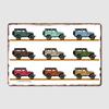 Retro Land Cruiser Fj40 Metal Sign Cinema Garage Design Wall Decor Party Tin Sign Poster Home Decoration