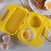 Food Grades Plastic Egg Steamer Heat Resistant Steamed Egg Box Breakfast Preparation