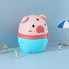 Cartoon piggy toothpick box automatically pops up creative plastic cute home living room commercial press toothpick holder