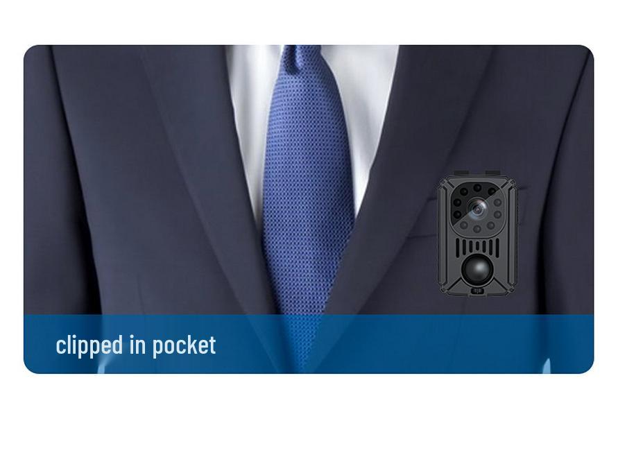 HD-камера MD31PIR: Батарея 11H, Инфракрасное ночное видение, Обнаружение движения, Клип-рекордер для занятий спортом на открытом воздухе