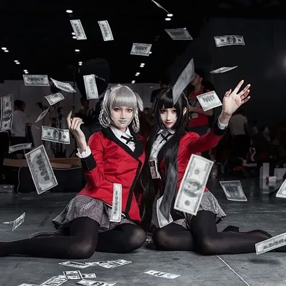 Kakegurui Yumeko Jabami Косплей Косплей 6 предметов Роскошная школьная и младшая школьная форма [Formemory] Косплей, Костюм, Униформа,