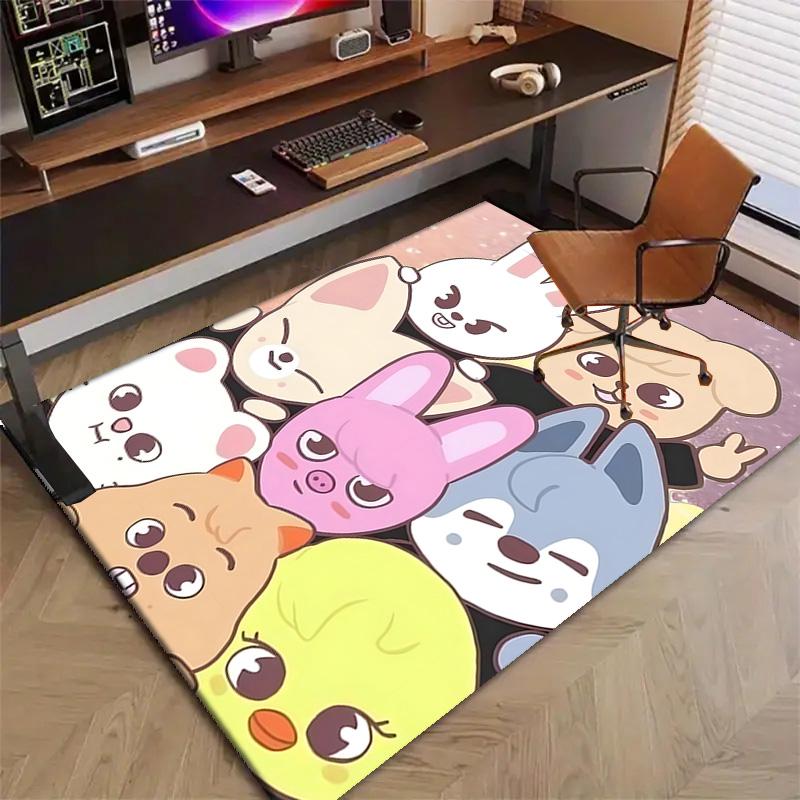 1pc Kpop Team1 Design Printed Area Rug Carpet for Bedroom Living Room Home Decor Rugs Mat Non Slip Mat Rug for Bedside