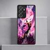 Luxury Phone Cover Glass Case for Samsung Galaxy S26 S25 Ultra S21 S22 S24 S20 FE S25+ S24+ S23+ S23 Plus Hot Anime Pokemon