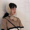 Thicken Knitted Earmuffs Plush Winter Ear Cover Retro Warm Earmuffs  Girl