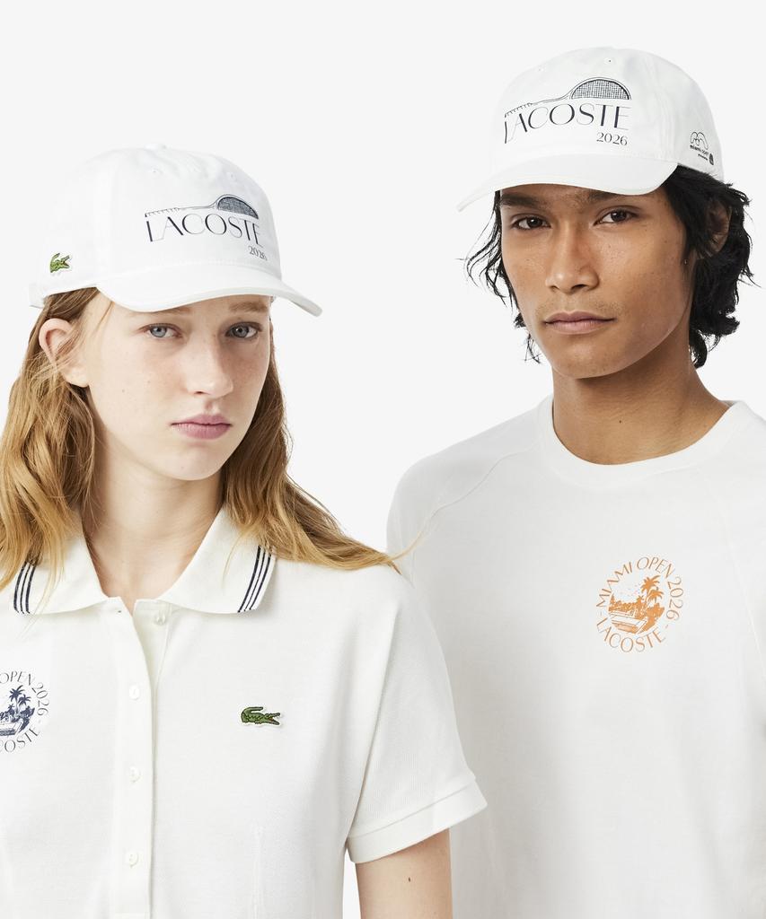 LACOSTE Унисекс Кепка из хлопкового твила Miami Open Rk0435-56G 001