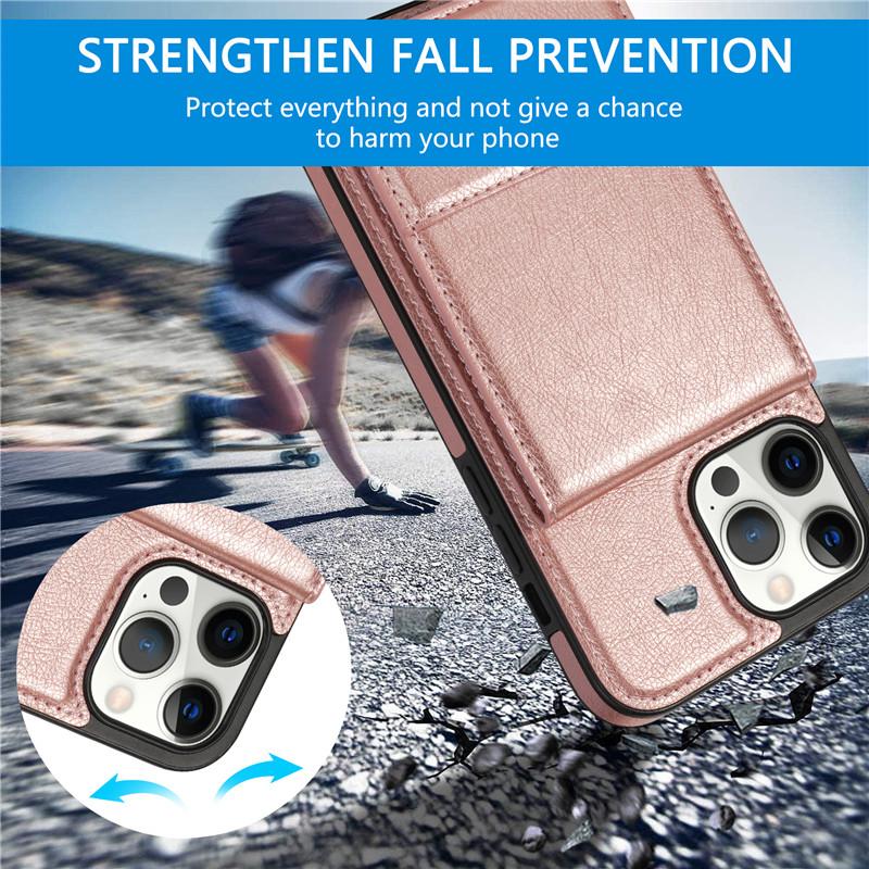 Кожаный чехол-кошелек для телефона с картой для iPhone 14 13 Pro 12 11 XS Max XR X SE 2022 8 7 Plus для Samsung Galaxy S23 Ultra S22 S21 A54 A14 откидная крышка-подставка