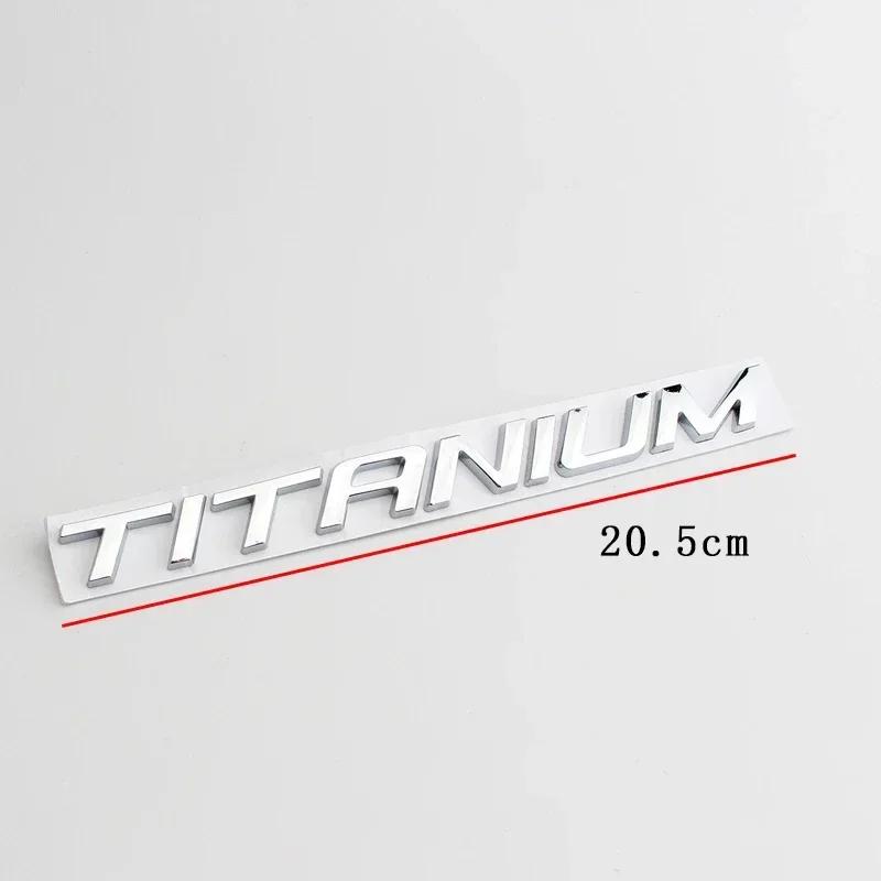 3D Metal TITANIUM LOGO REAR BOOT FENDER BADGE EMBLEM For Ford Ecosport Fiesta Focus Mondeo Edge Escape Kuga Galaxy 2014+