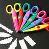 6Pcs Kids Paper Craft Scissors 6 Cutting Patterns Curved Edges DIY Decorative Cartoons Lace Scissor Scrapbook Album Photos