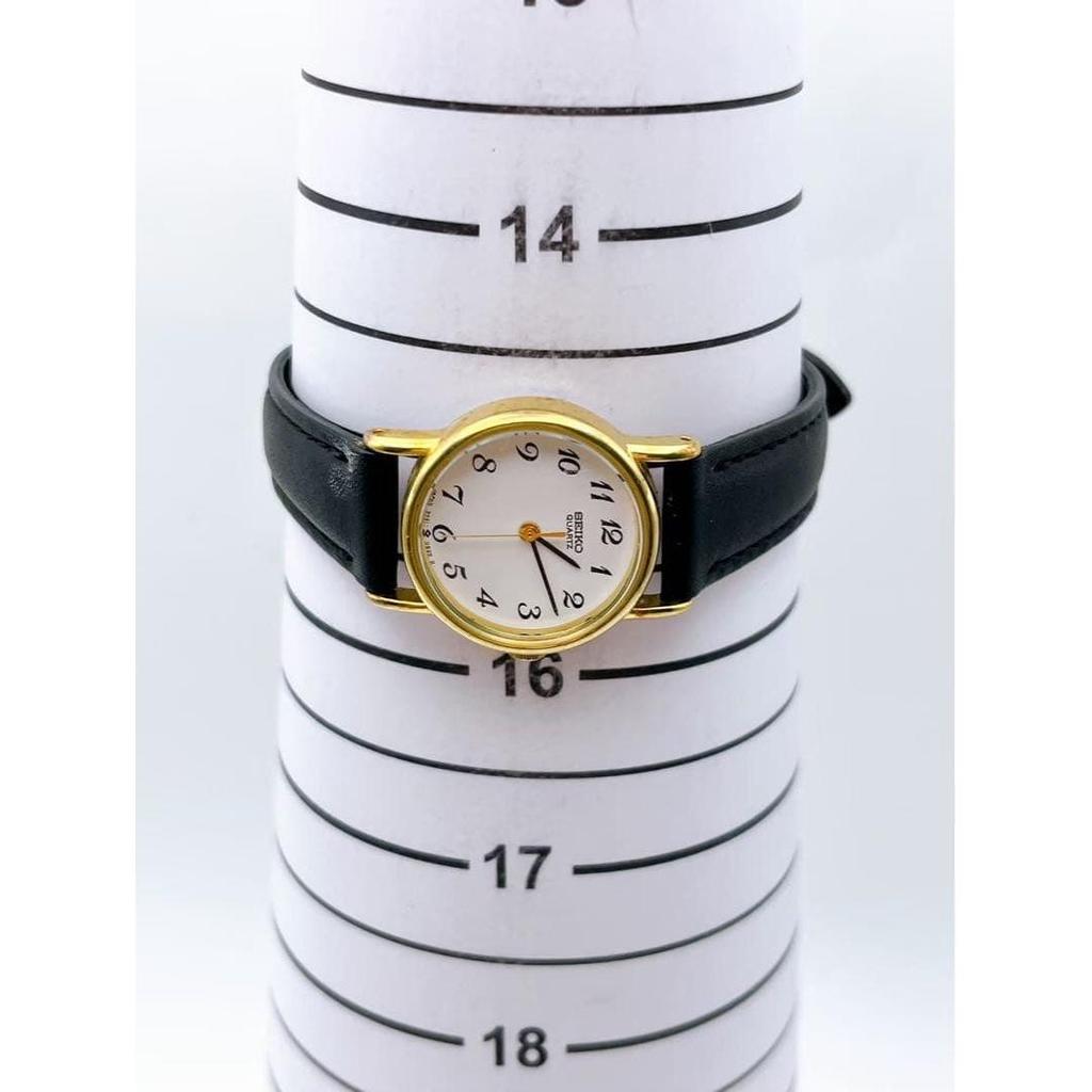 Used SEIKO Watch Working Condition 5421-0120 Battery Replaced White