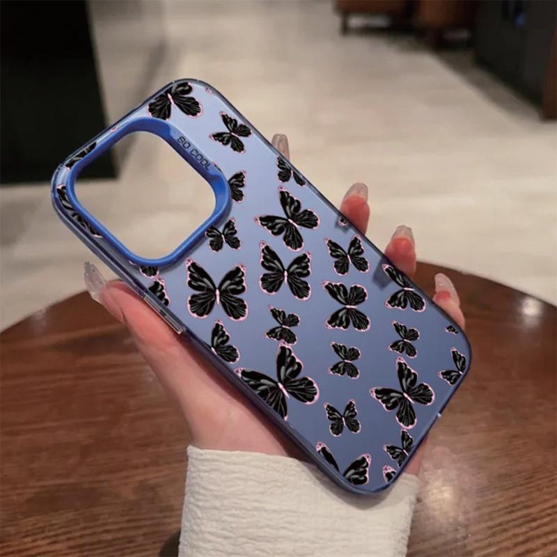 Чехол с рисунком бабочки, устойчивый к падениям, для Xiaomi Redmi 13C Poco C65 Samsung S24 Ultra A55 iPhone 15 Huawei Honor 90, противоударный защитный бампер