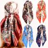 90cm Large Square Scarf For Spring And Summer Fashion, Versatile And Stylish, Printed Silk Scarf For Women'S Decoration, Paired With Shawl Scarf