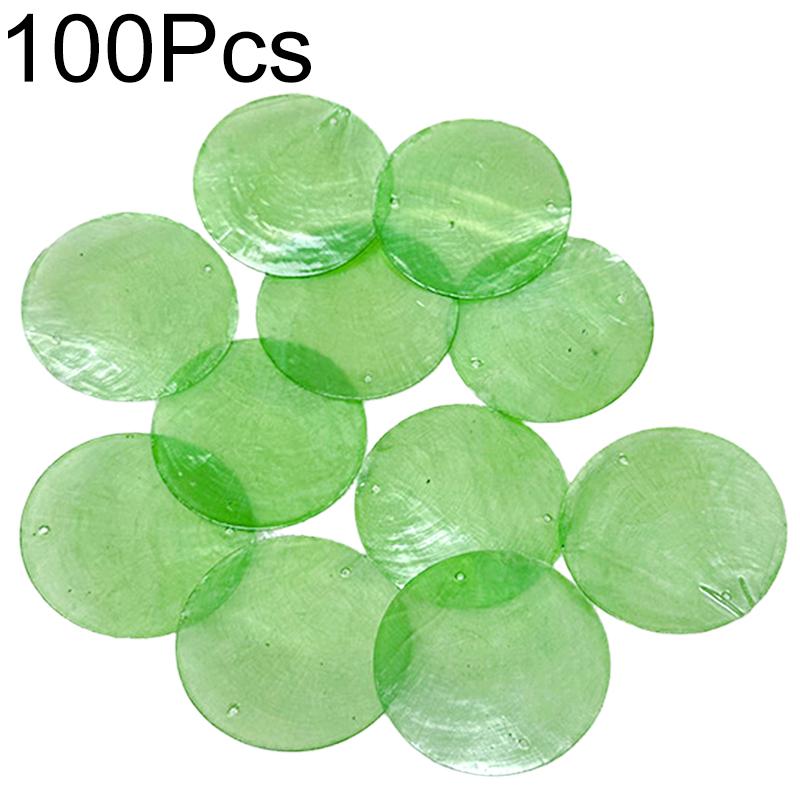 100 шт. круглые 5 см с 2 отверстиями DIY для колокольчиков для дома, украшения для дома, изготовление натуральных ракушек, ракушек Capiz
