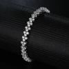 925Pure silver tennis bracelet, unisex style, inlaid3Dark-colored artificial zirconia design length in millimeters7.09Elegant women's jewelry, an