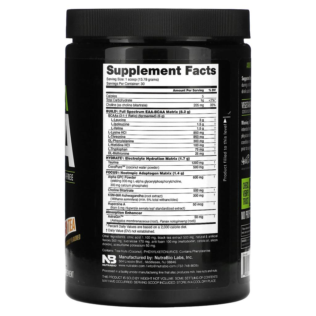 Alpha Eaa, Peach Tea, 413G (0.91Lb)