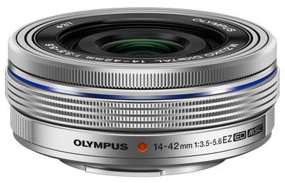 OLYMPUS Электрический блинчатый зум-объектив M.ZUIKO DIGITAL ED 14-42mm F3.5-5.6 EZ-Black [Параллельный импорт] (Серебряный)