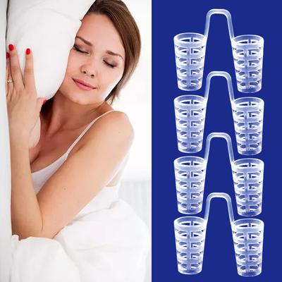 Новое полое силиконовое устройство против храпа Мини портативное мягкое вентилируемое для сна Носовой зажим Заглушка против храпа Набор респираторов