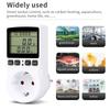 2025 New Digital LCD Power Meter Wattmeter Socket Wattage Kwh Energy Measuring Outlet Overload Protection 7 Display Model EU/US