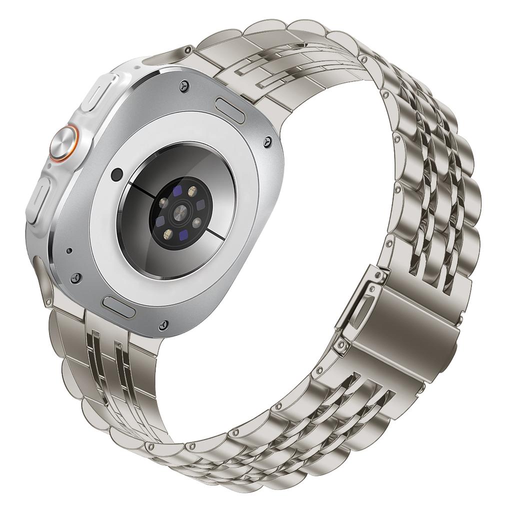 Браслет из нержавеющей стали для Samsung Galaxy Watch Ultra 47 мм, без зазора, сплошной металлический, деловой, замена