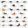Detailed Pvc Insect Figurine Collection Featuring Lifelike Beetle Butterfly Mosquito Dragonfly