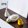 Cute Duck Toothbrush Holder High Durability Easy To Clean Animal Shaped Toothbrush Storage Rack Bathroom Decoration