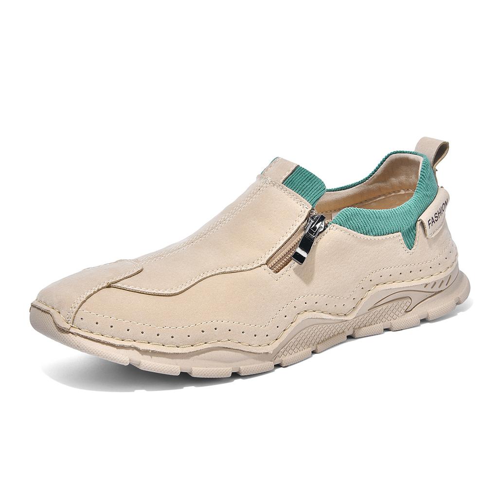 Популярная мужская обувь 2025 года весна и осень ручной работы уличная спортивная повседневная обувь мужская на плоской подошве закрывающая ногу обувь для вождения