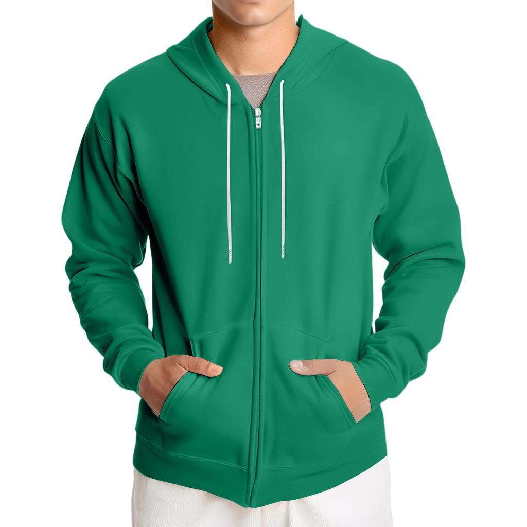 Men's Loose-fitting Casual Hooded Drawstring Jacket