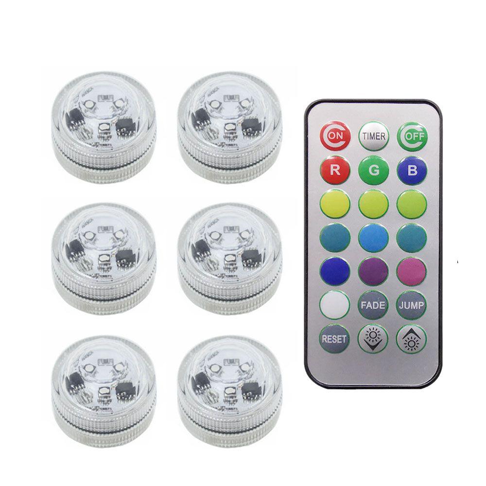 Tub Swimming Pool Aquarium Tea Light Party Decoration Night Lamp Submersible LED Lights Pool Light