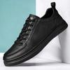 Luxury Brand Mens Casual Shoes Genuine Leather Man Sneakers Non-Slip Comfort Flats Leisure Walk Male Footwear New Outdoor Shoes