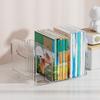 Simple Divided Book Stand Save Space Clear Bookshelf Desktop Sorting Rack  Study Supplies