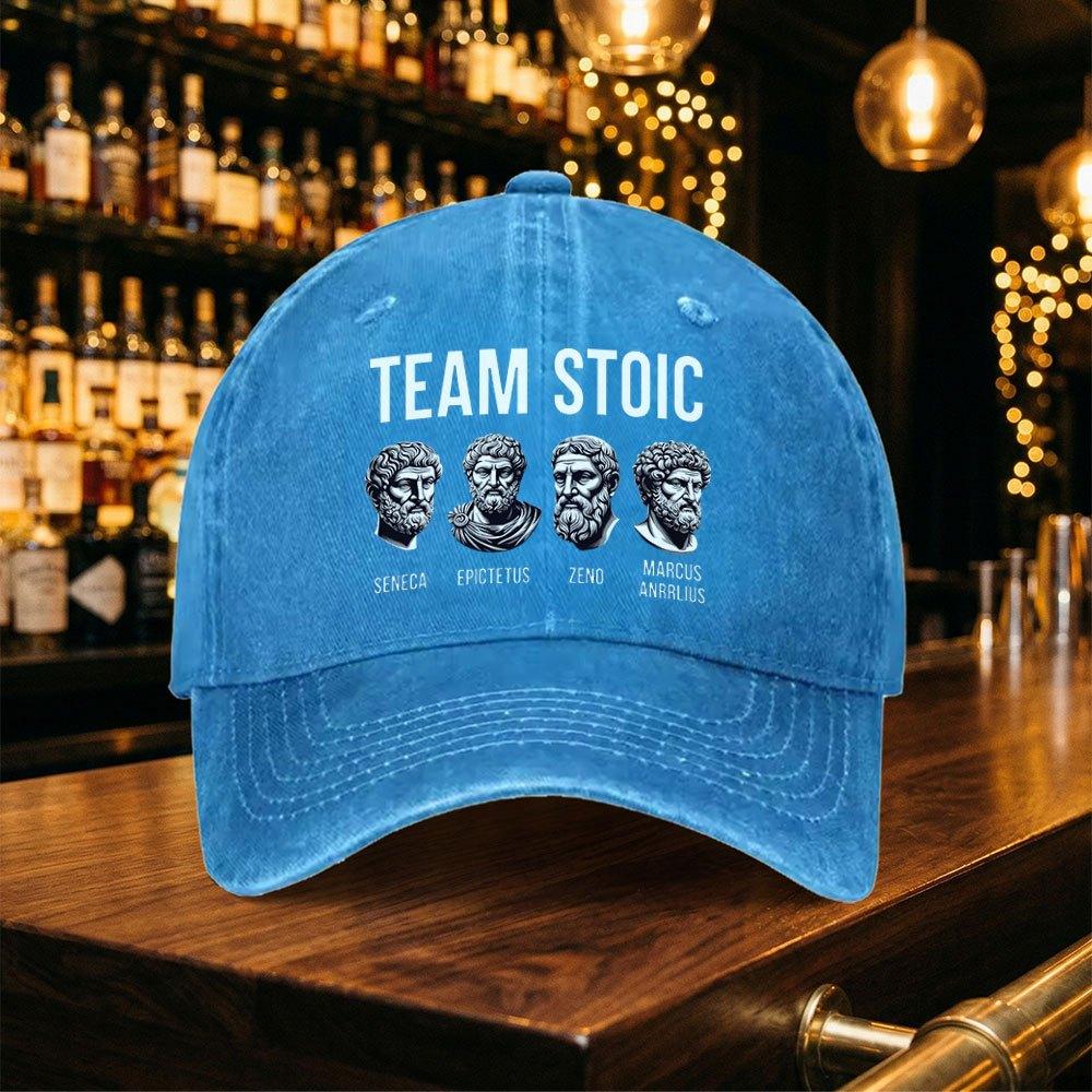 Retro Washed Baseball Cap Inspired By Ancient Roman Philosophers Lightweight Printed Craft Hat For Men