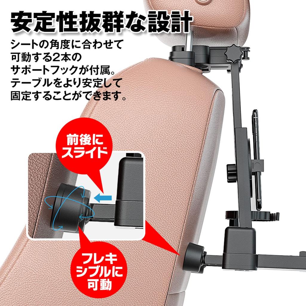 Car Rear Folding Table for Back with Car Adjustable for Meals and Laptop KIT40 Table, Tray, Seats, Holder, Angle, Work,