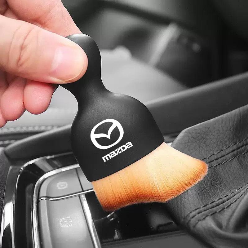 Car Cleaning Soft Brush With Car Wash Towel Microfiber Cleaning Rag Cloth for Mazda CX3 CX30 CX5 CX7 CX9 MX5 Axela Accessories h9