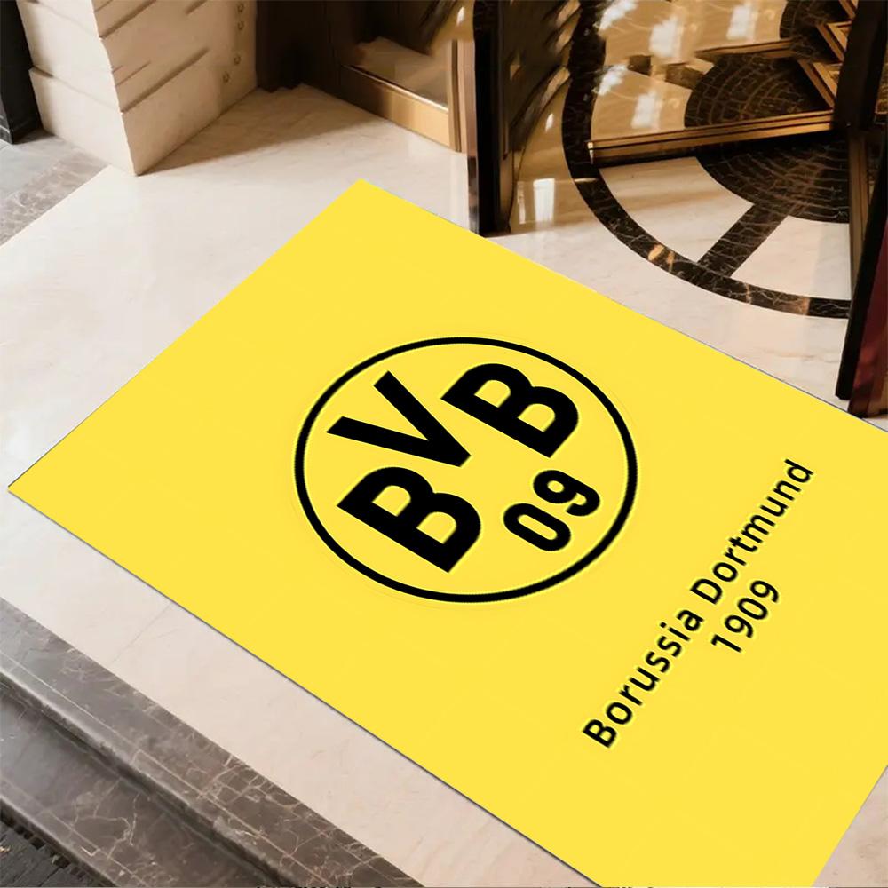 Bvb Splatter Art Floor Rug Office Rug Perfect for Study room Playrooms Entryway Balcony Anti-slip Rug Office home decor
