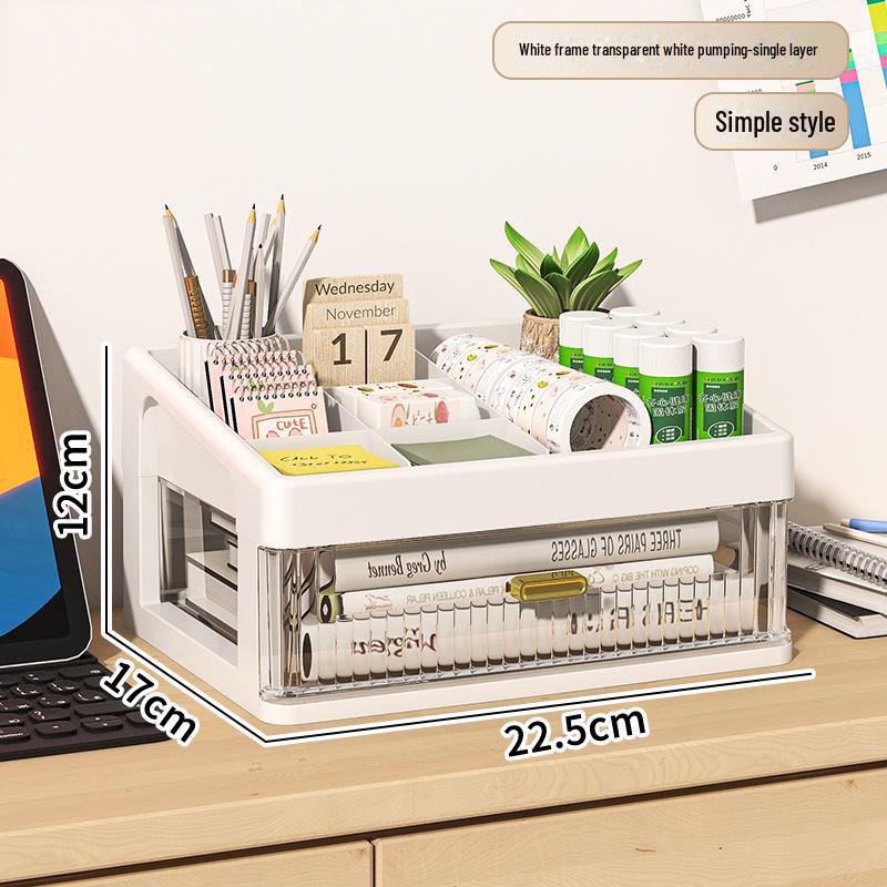 Прозрачный органайзер для канцелярских принадлежностей и косметики
