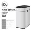Smart Sensor Trash Can Stainless Steel Automatic Wastebin For Bathroom Kitchen Smart Bucket Garbage 30L 40L 50L 60L Trash Bin