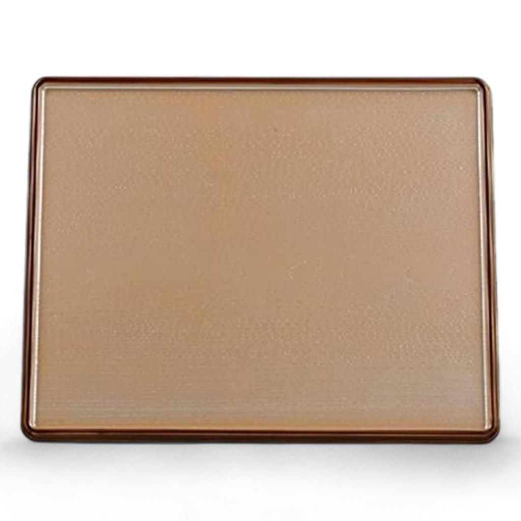 Manyo Tray with Silver and Transparent Tortoiseshell Lacquerware Made In Japan J-kitchens 1-shaku Double-Sided (Tray/Obon) Rims, Non-Slip / Black,