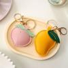 Cute Fruit Pendant Strawberry Bag Pendant Creative Leather Keychain  Men