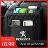 Car Sticker Leather Car Styling Organizer Car Interior Storage Box Sticker Accessories For Peugeot 308 307 206 208 207 3008 508
