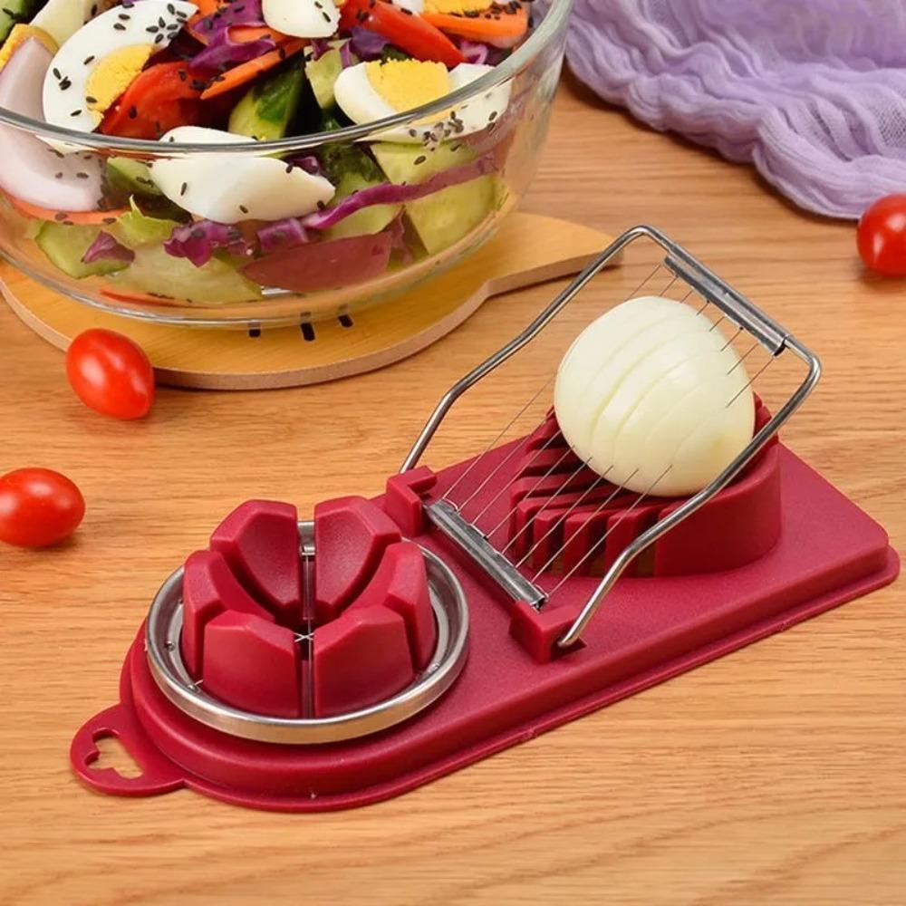 Multifunctional Egg Slicer Sectioner PP Cutter Mold New Egg Cutter
