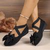 Spring/Autumn New Style Elegant Flat Dance Shoes In Large Size Fashionable/Comfortable Wedge Heel Casual Single Shoe for Women's