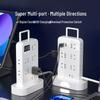 Умный магический куб-удлинитель Off-White с USB, ночником, кабелем и многофункциональными розетками