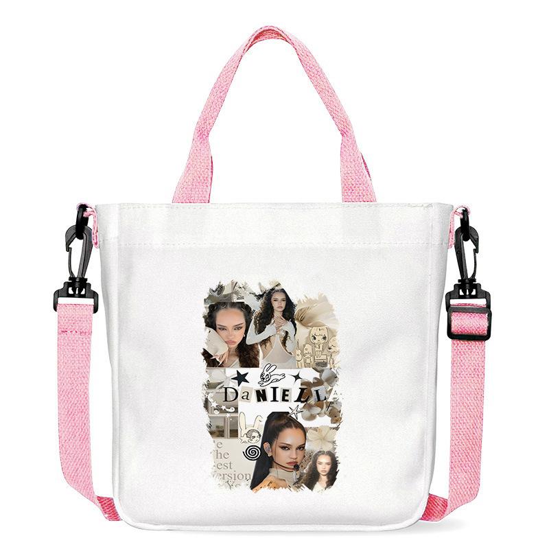 KATSEYE Fan Merch Canvas Bag Trendy Versatile Women Shoulder Crossbody Tote 601123-11
